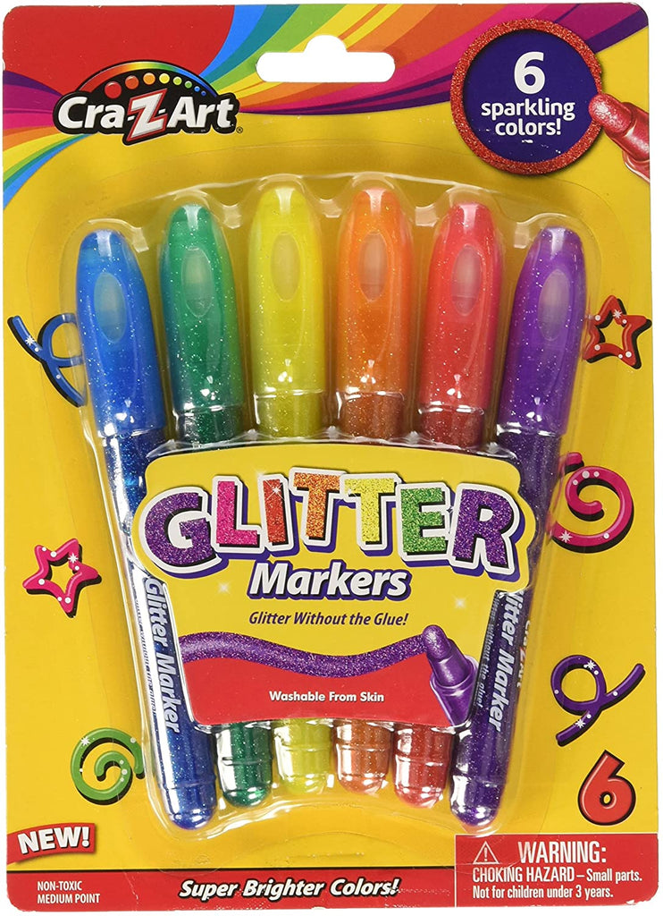 Crayola Glitter Markers, 6-Count